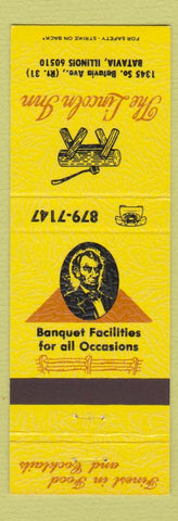 Matchbook Cover - Lincoln Inn Batavia IL Abraham