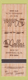 Matchbook Cover - Dallas Hotel Barrhead AB