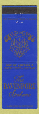 Matchbook Cover - Davenport Hotel Spokane WA