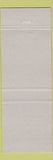 Matchbook Cover - Wong's Snack Bar Toronto ON