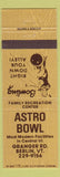 Matchbook Cover - Astro Bowling Berlin VT