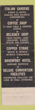 Matchbook Cover - Davenport Hotel Spokane WA