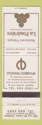Matchbook Cover - French Restaurant La Poudriere Quebec QC