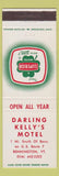 Matchbook Cover - Darling Kelly's Motel Bennington VT