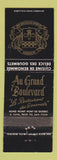 Matchbook Cover - Au Grand Boulevard Rond Point De Quebec WORN