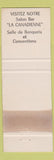 Matchbook Cover - Au Grand Boulevard Rond Point De Quebec WORN