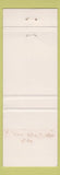Matchbook Cover - Snack Bar Tobacco 500 Chicoutimi QC