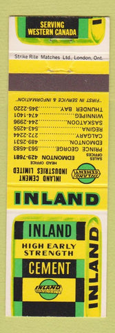 Matchbook Cover - Inland Cement Edmonton AB