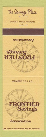 Matchbook Cover - Frontier Savings Green Bay Oconto Oshkosh Two Rivers WI