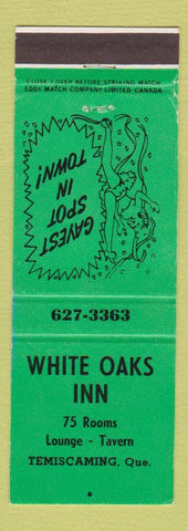 Matchbook Cover - White Oaks Inn Temiscaming QC girlie