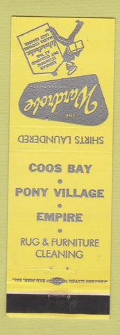Matchbook Cover - The Wardrobe Cleaners Coos Bay Pony Village Empire  OR