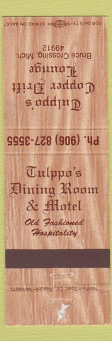 Matchbook Cover - Tupelo's Copper Drift Lounge Bruce Crossing MI