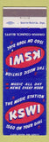 Matchbook Cover - KSWI Radio 1560 Omaha Council Bluffs NE