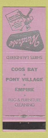 Matchbook Cover - The Wardrobe Cleaners Coos Bay Pony Village Empire  OR