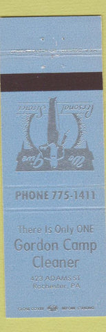 Matchbook Cover - Gordon Camp Cleaner Rochester PA