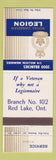 Matchbook Cover - Royal Canadian Legion Red Lake ON