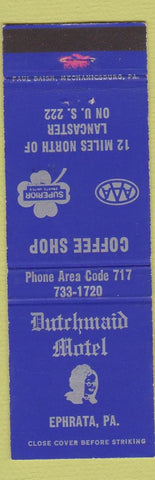 Matchbook Cover - Dutchmaid Motel Ephrata PA