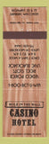 Matchbook Cover - Hole in the Wall Casino Hotel Danbury WI