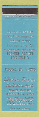 Matchbook Cover - Shaker House Salon Cleveland OH