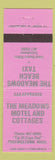 Matchbook Cover - Meadows Motel Cottages Providencetown MA Taxi