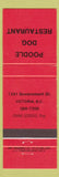 Matchbook Cover - Poddle Dog Restaurant Victoria BC