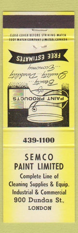 Matchbook Cover - Semco Paint London ON