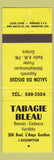 Matchbook Cover - Tabagie Bleau QC