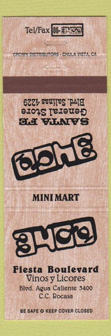 Matchbook Cover - 3400 Santa Fe General Store Salinas CA