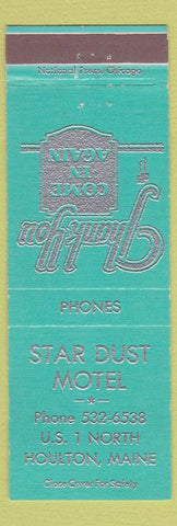 Matchbook Cover - Star Dust Motel Houlton ME