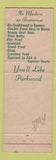 Matchbook Cover - Parkwood Court Restaurant Statesboro GA WEAR