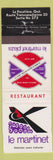 Matchbook Cover - Le Martinet La Pocatiere QC