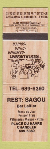 Matchbook Cover - Rest Sagou Chandler QC