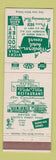 Matchbook Cover - Cick Villa Hotel Court Elizabeth N
