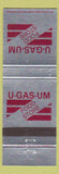Matchbook Cover - U Gas Um Food Store