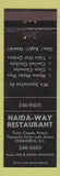 Matchbook Cover - Haida Way Restaurant Chemainus BC