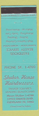 Matchbook Cover - Shaker House Salon Cleveland OH