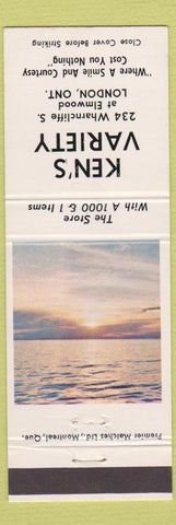 Matchbook Cover - Ken's Variety London ON