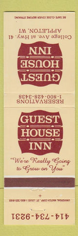 Matchbook Cover - Guest House Inn Appleton WI