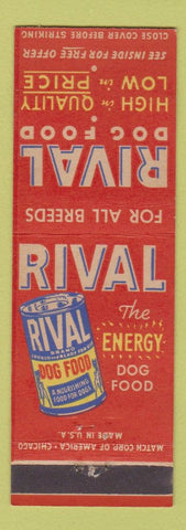 Matchbook Cover - Rival Dog Food