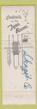 Matchbook Cover - Max Dales Restaurant Mount Vernon WA WORN