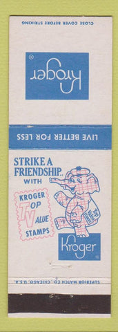 Matchbook Cover - Kroger Grocery Store Pink Elephant