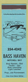 Matchbook Cover - Bass Haven Mitchell Bay ON