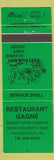 Matchbook Cover - Restaurant Gagne QC