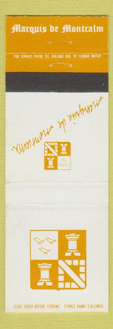 Matchbook Cover - Marquis De Montcalm Monte Ste Anne QC