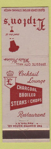 Matchbook Cover - Lipton's Restaurant White Plains NY
