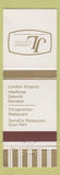 Matchbook Cover - JL Catering London UK Airports Heathrow Gatwick