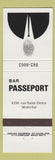 Matchbook Cover - Bar Passeport Montreal QC