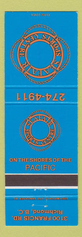 Matchbook Cover - Seafair Sports Center Richmond BC