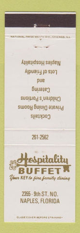 Matchbook Cover - Hospitality Buffet Naples FL