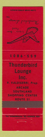 Matchbook Cover - Thunderbird Lounge